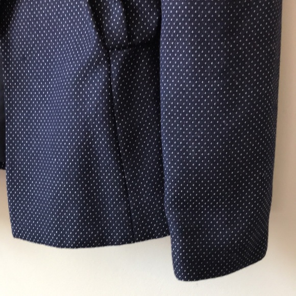 Vintage Polka Dot Peplum Blazer with Shoulder Pads - Picture 6 of 16